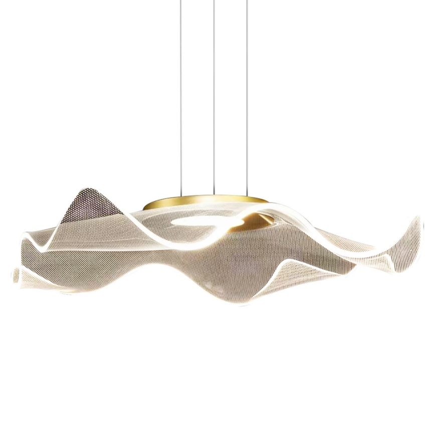 LED Żyrandol na lince LARGO LED/16W/230V złoty
