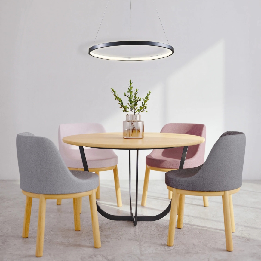 LED Żyrandol na lince LEA LED/20W/230V 4000K śr. 50 cm czarny