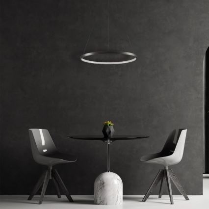 LED Żyrandol na lince LEA LED/20W/230V 4000K śr. 50 cm czarny