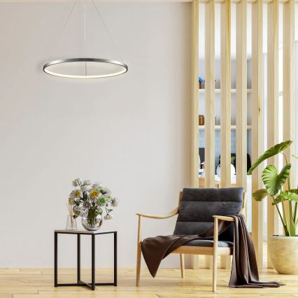LED Żyrandol na lince LEA LED/20W/230V 4000K śr. 50 cm matowy chrom