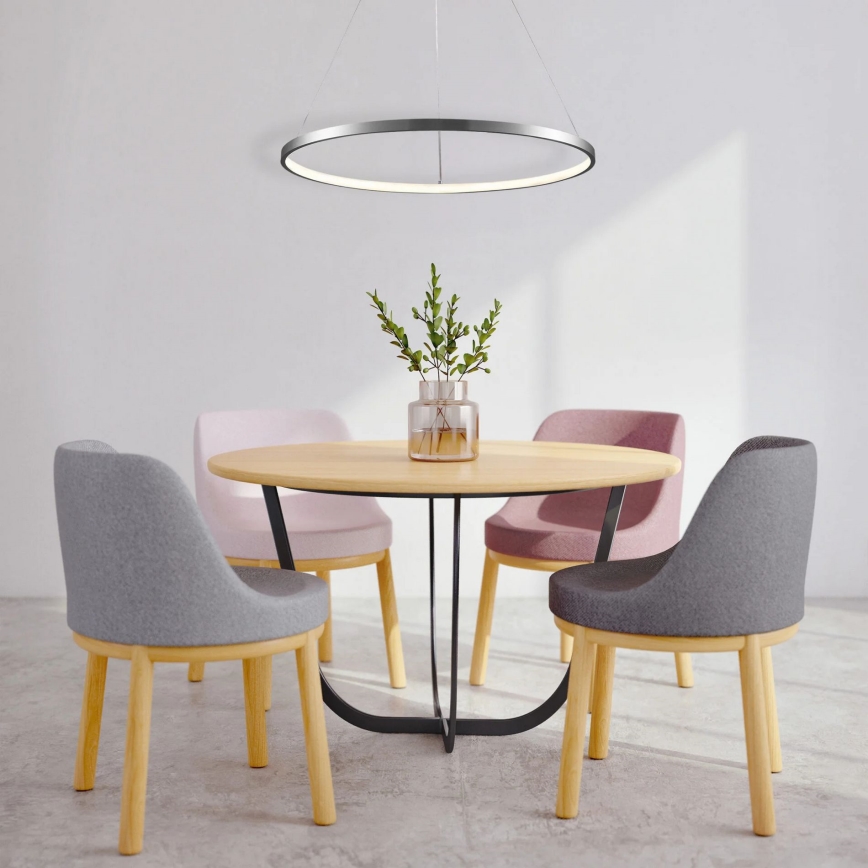 LED Żyrandol na lince LEA LED/20W/230V 4000K śr. 50 cm matowy chrom