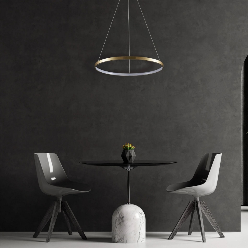 LED Żyrandol na lince LEA LED/20W/230V 4000K śr. 50 cm złoty