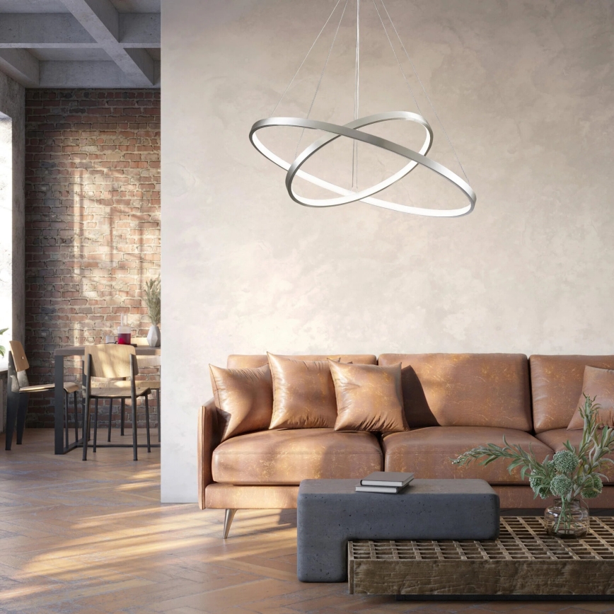 LED Żyrandol na lince LEA LED/35W/230V 4000K śr. 60 cm matowy chrom