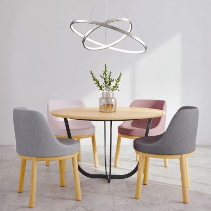 LED Żyrandol na lince LEA LED/35W/230V 4000K śr. 60 cm matowy chrom