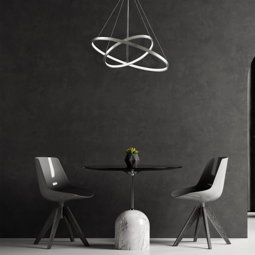 LED Żyrandol na lince LEA LED/35W/230V 4000K śr. 60 cm matowy chrom