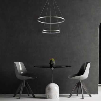 LED Żyrandol na lince LEA LED/35W/230V 4000K śr. 60 cm matowy chrom