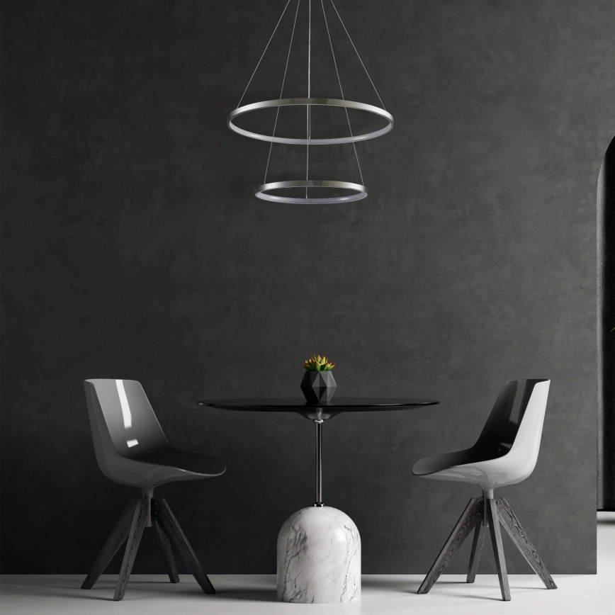 LED Żyrandol na lince LEA LED/35W/230V 4000K śr. 60 cm matowy chrom