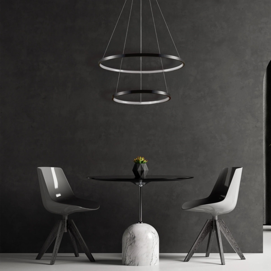 LED Żyrandol na lince LEA LED/35W/230V 4000K śr. 60 cm czarny