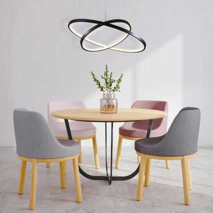 LED Żyrandol na lince LEA LED/35W/230V 4000K śr. 60 cm czarny