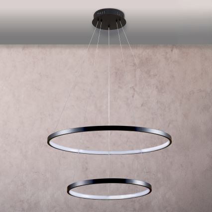 LED Żyrandol na lince LEA LED/35W/230V 4000K śr. 60 cm czarny