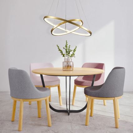 LED Żyrandol na lince LEA LED/35W/230V 4000K śr. 60 cm złoty
