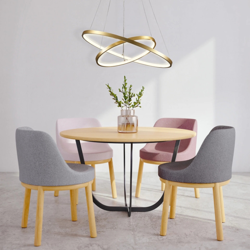 LED Żyrandol na lince LEA LED/35W/230V 4000K śr. 60 cm złoty