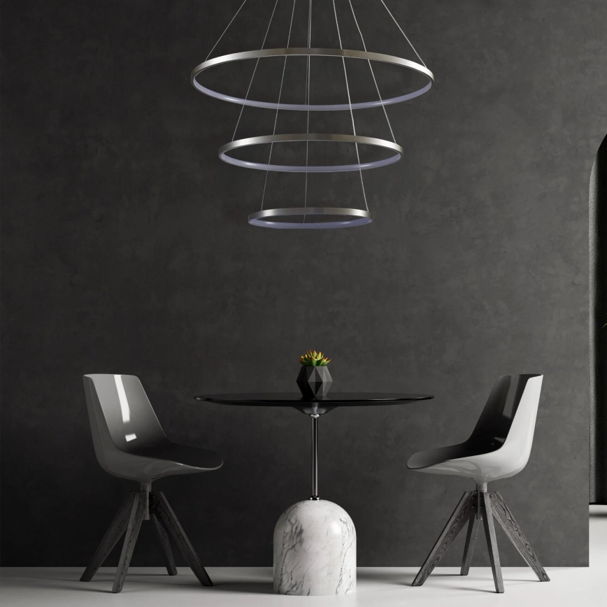 LED Żyrandol na lince LEA LED/60W/230V 4000K śr. 80 cm matowy chrom