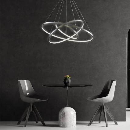 LED Żyrandol na lince LEA LED/60W/230V 4000K śr. 80 cm matowy chrom