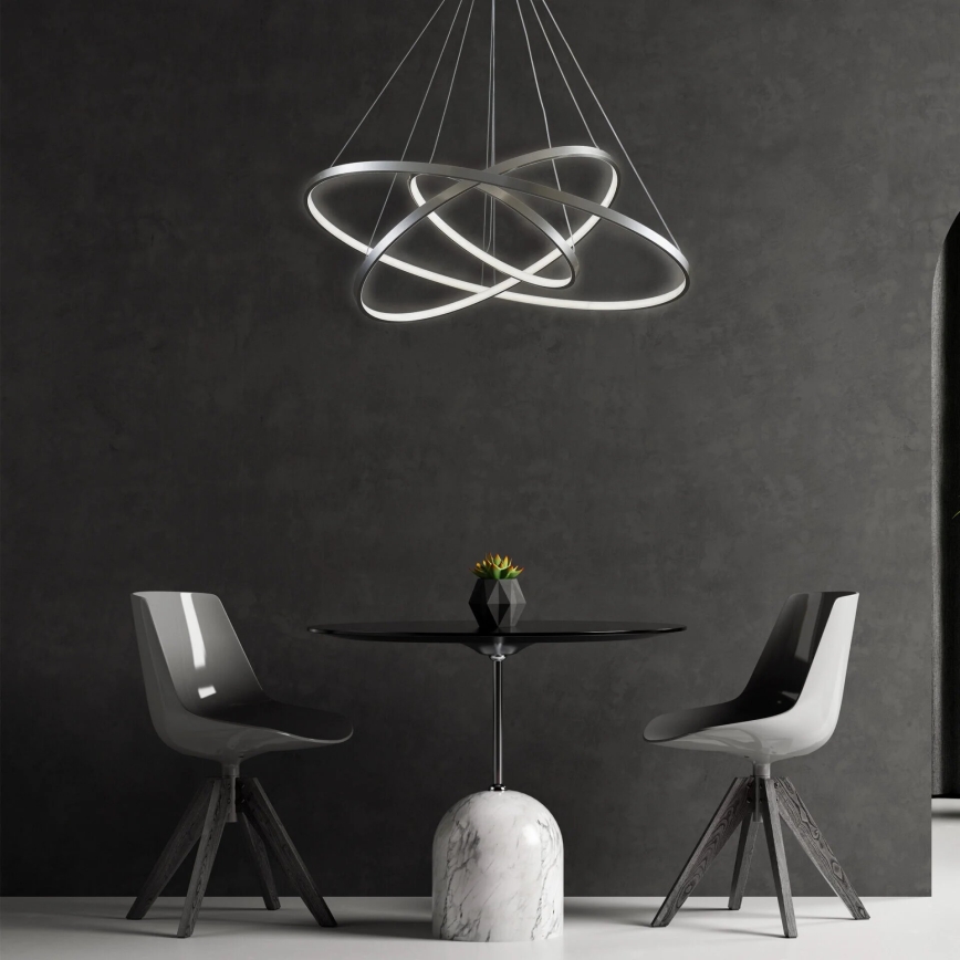 LED Żyrandol na lince LEA LED/60W/230V 4000K śr. 80 cm matowy chrom