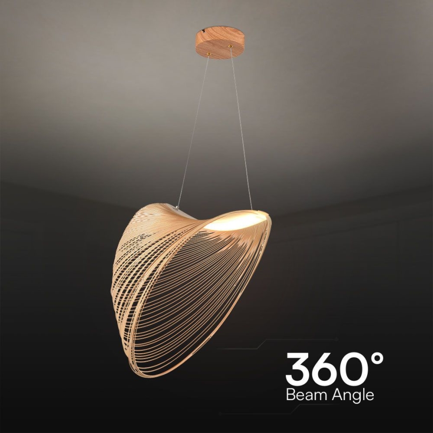LED Żyrandol na lince LED/10W/230V 3000K beżowy