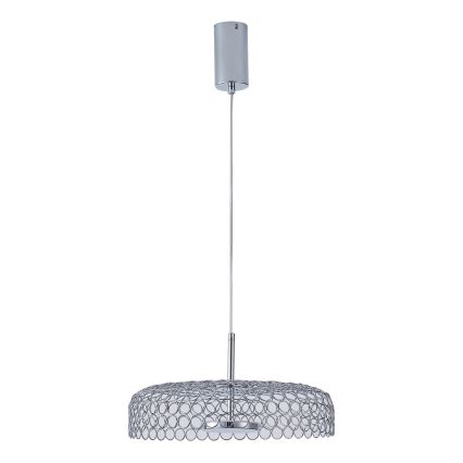 LED Żyrandol na lince LED/10W/230V 3000K chrom błyszczący śr. 35 cm