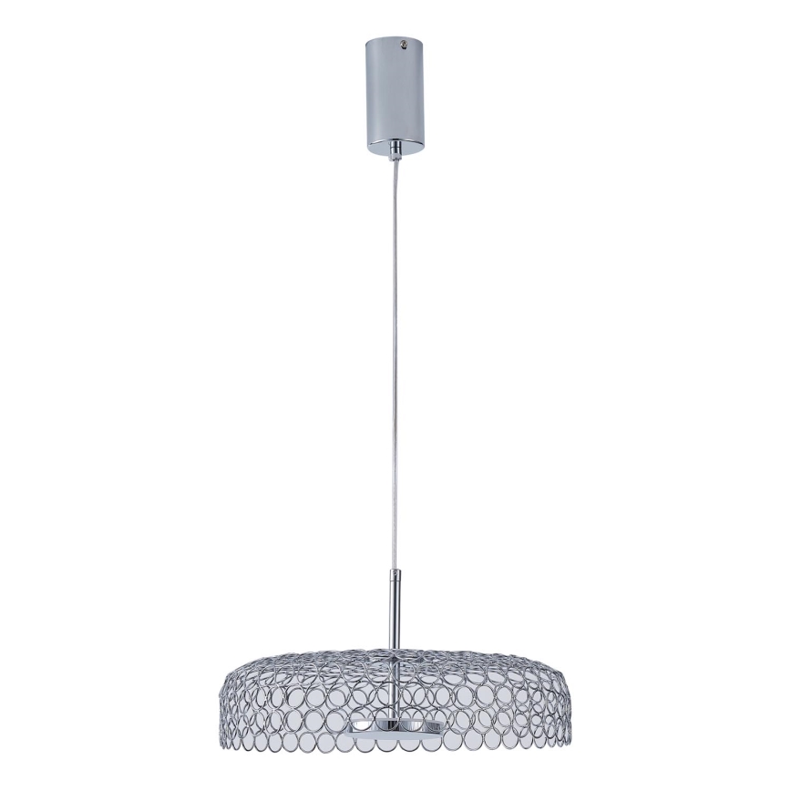 LED Żyrandol na lince LED/10W/230V 3000K chrom błyszczący śr. 35 cm