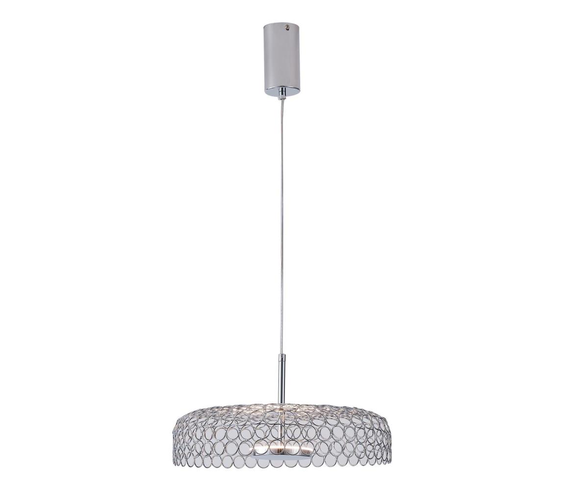 LED Żyrandol na lince LED/10W/230V 3000K chrom błyszczący śr. 35 cm