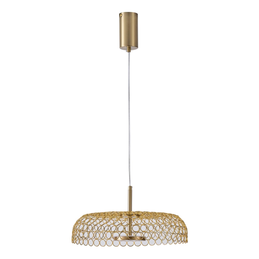 LED Żyrandol na lince LED/10W/230V 3000K złoty śr. 35 cm