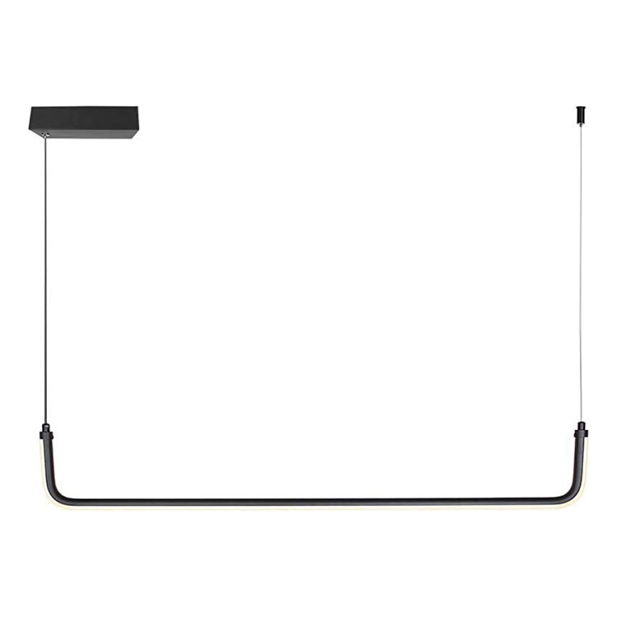 LED Żyrandol na lince LED/12W/230V 4000K 90 cm czarny