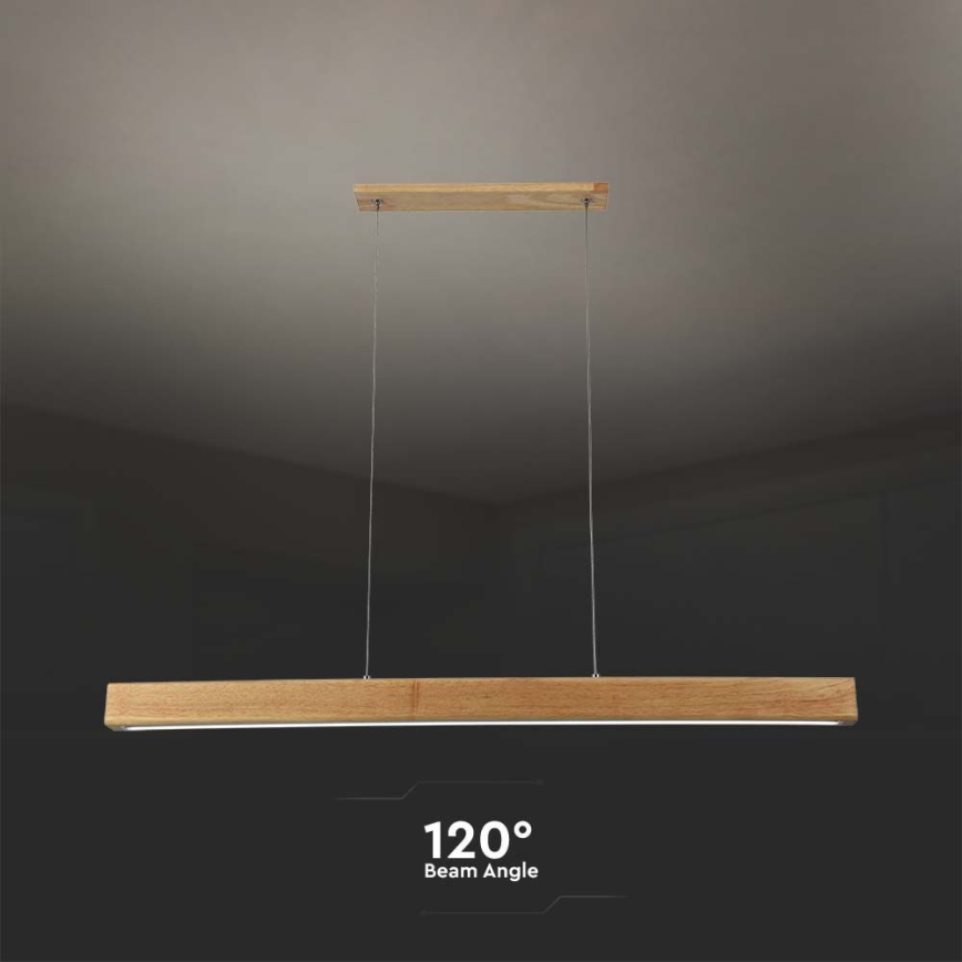 LED Żyrandol na lince LED/12W/230V 4000K brązowy
