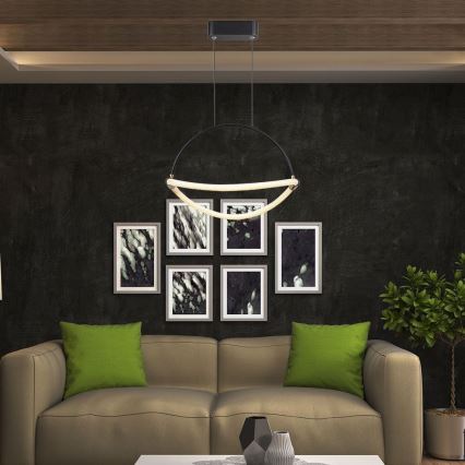 LED Żyrandol na lince LED/12W/230V 4000K śr. 40 cm