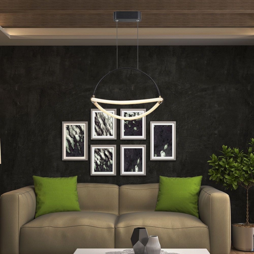 LED Żyrandol na lince LED/12W/230V 4000K śr. 40 cm