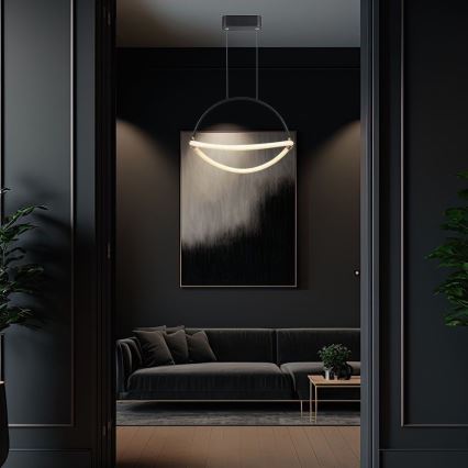 LED Żyrandol na lince LED/12W/230V 4000K śr. 40 cm