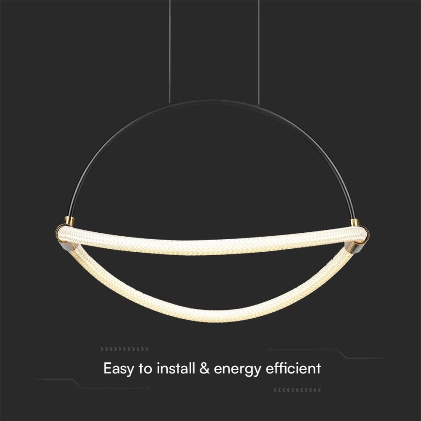 LED Żyrandol na lince LED/12W/230V 4000K śr. 40 cm