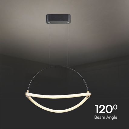 LED Żyrandol na lince LED/12W/230V 4000K śr. 40 cm