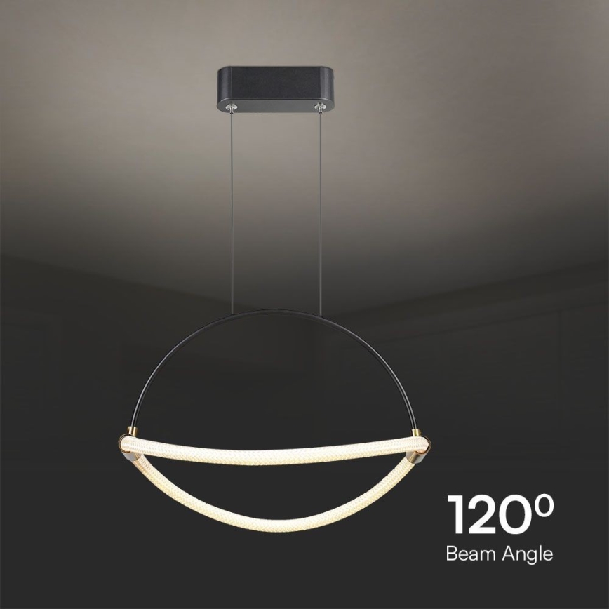 LED Żyrandol na lince LED/12W/230V 4000K śr. 40 cm