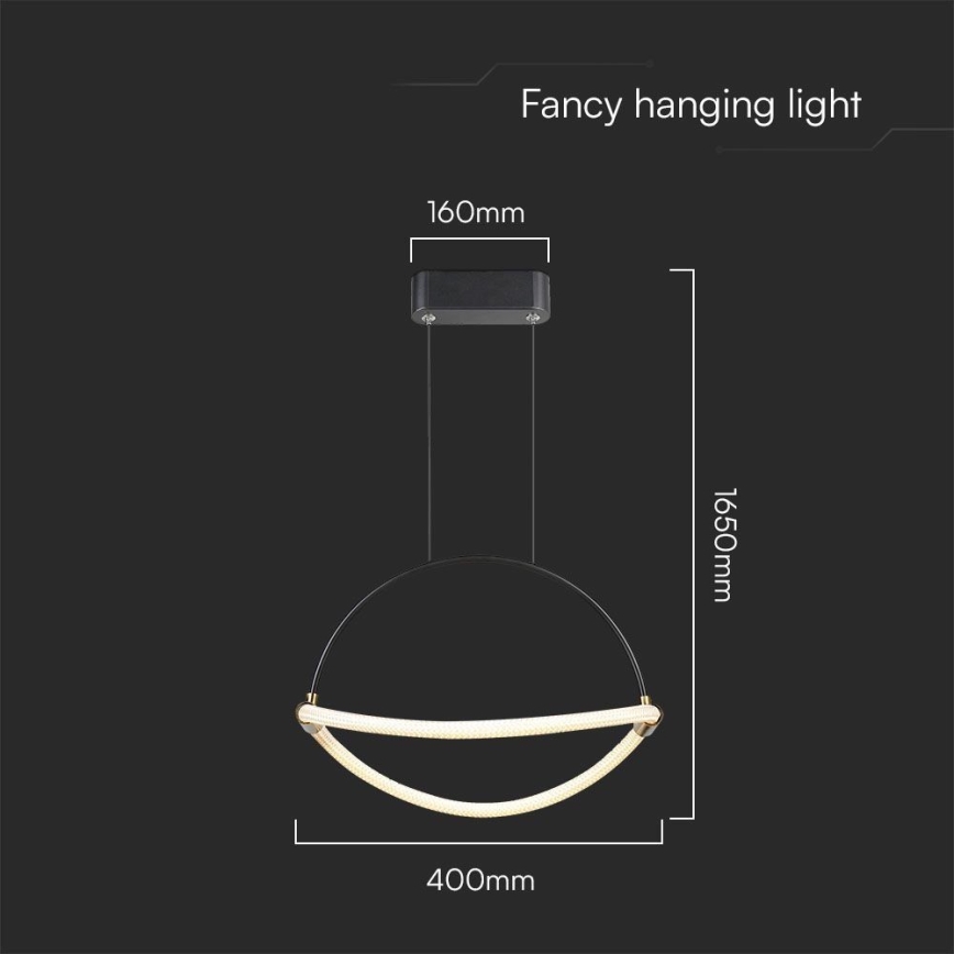 LED Żyrandol na lince LED/12W/230V 4000K śr. 40 cm