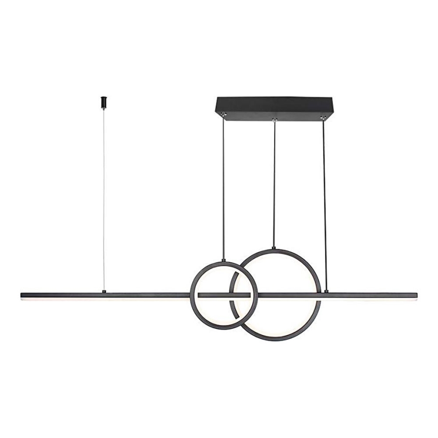 LED Żyrandol na lince LED/15W/230V 4000K 80 cm czarny