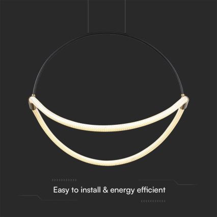 LED Żyrandol na lince LED/16W/230V 4000K śr. 50 cm