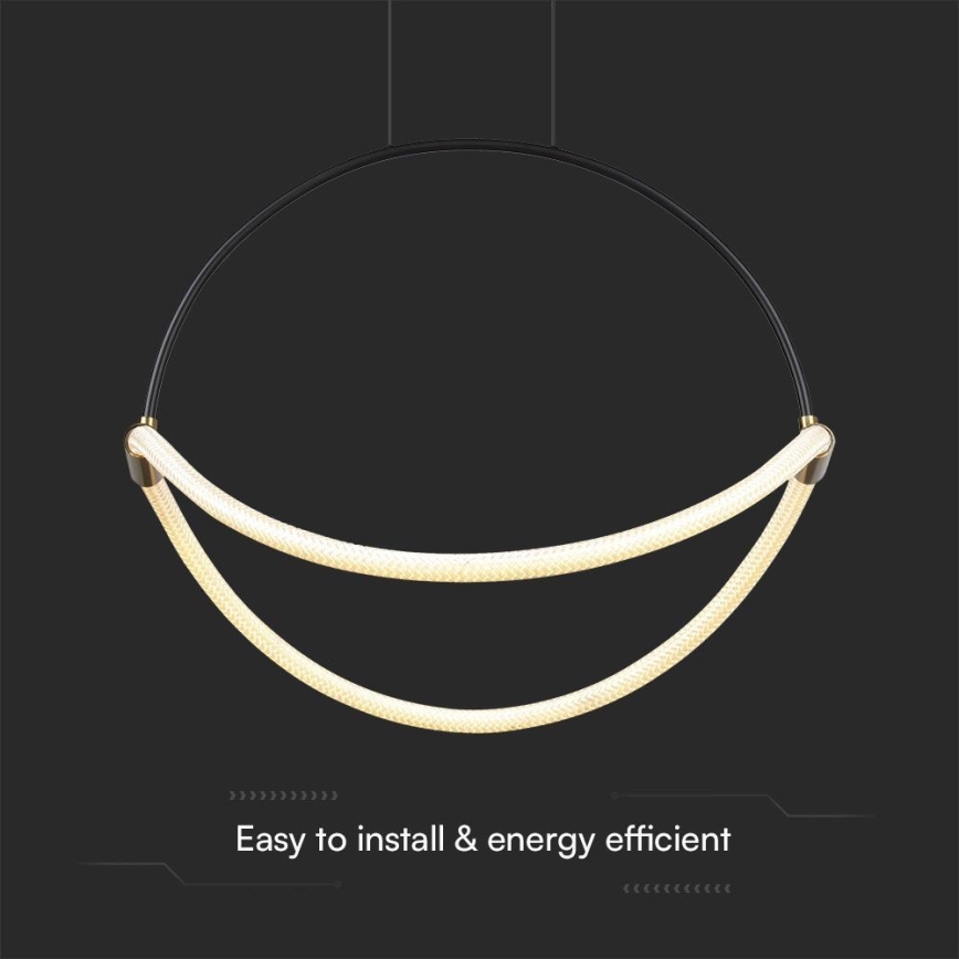 LED Żyrandol na lince LED/16W/230V 4000K śr. 50 cm