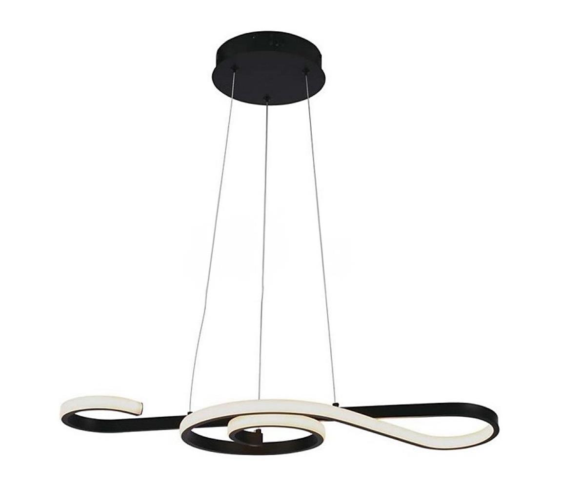 LED Żyrandol na lince LED/18W/230V 3000K czarny