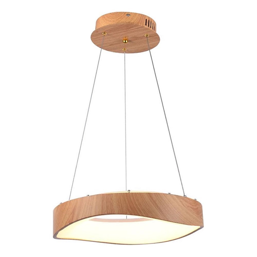LED Żyrandol na lince LED/18W/230V 3000K ø 40 cm brązowy