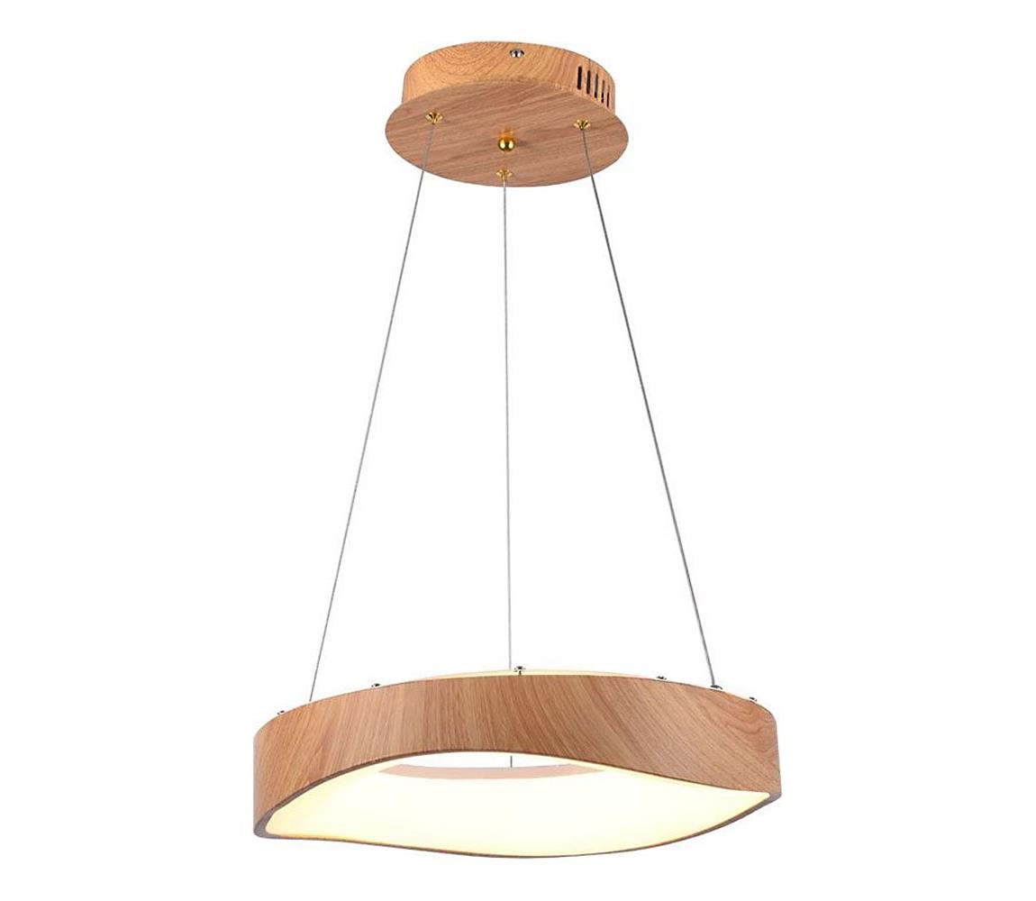 LED Żyrandol na lince LED/18W/230V 3000K ø 40 cm brązowy