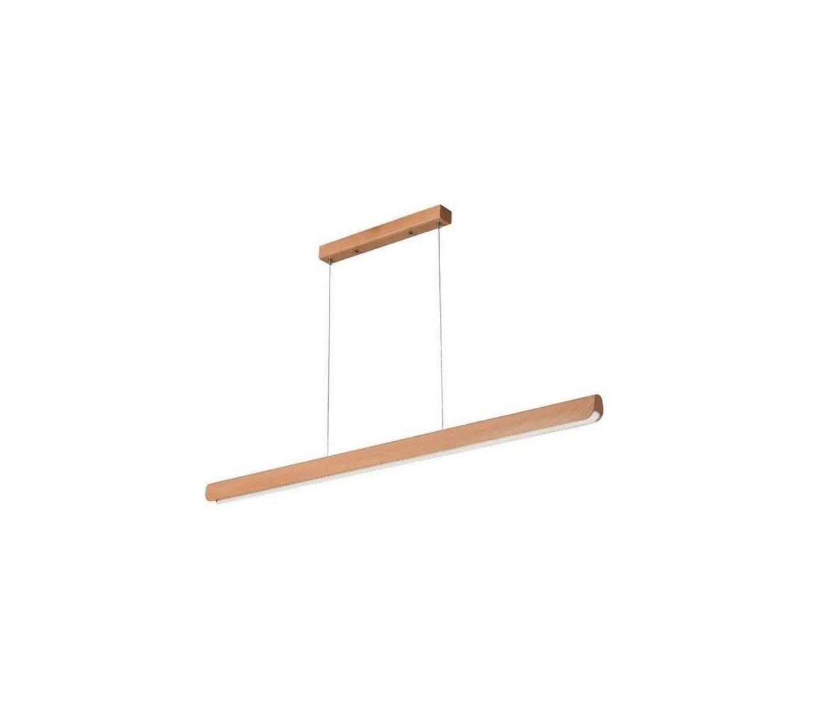 LED Żyrandol na lince LED/22W/230V 4000K 120 cm buk/solidne drewno
