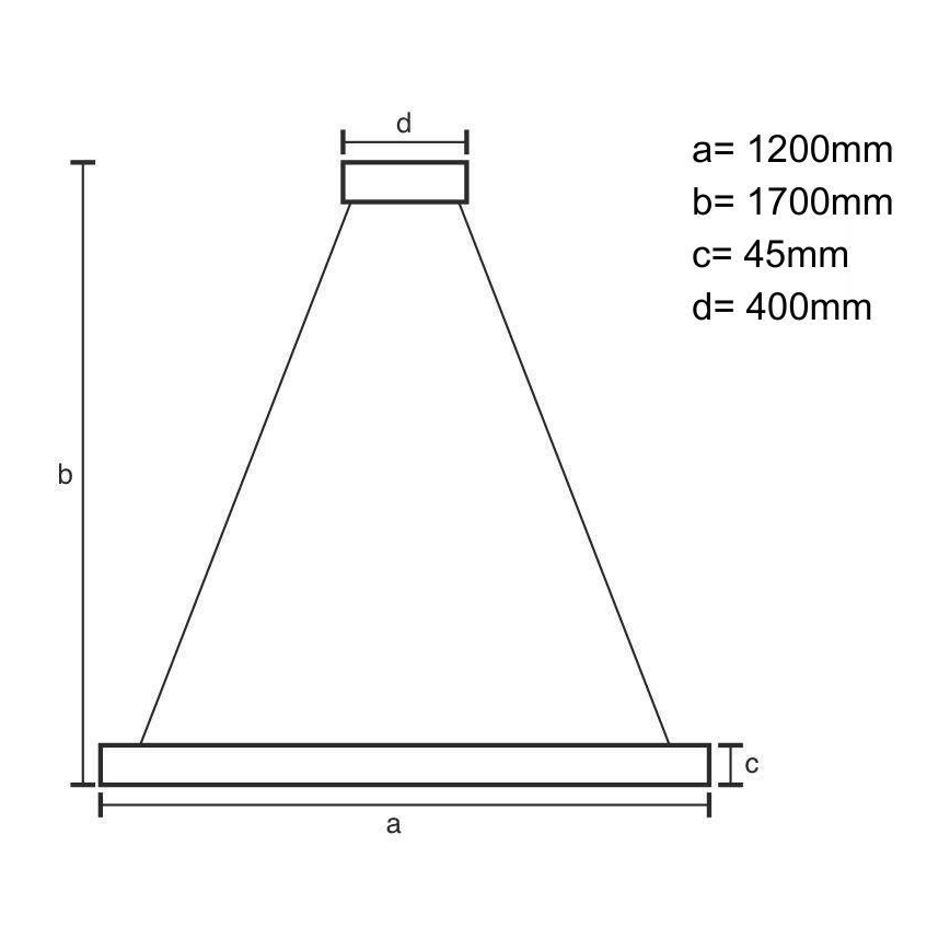 LED Żyrandol na lince LED/22W/230V 4000K 120 cm buk/solidne drewno