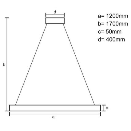 LED Żyrandol na lince LED/22W/230V 4000K 120 cm buk/solidne drewno