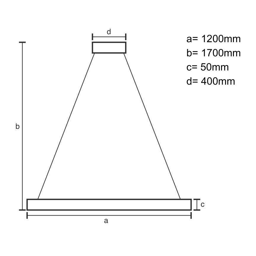 LED Żyrandol na lince LED/22W/230V 4000K 120 cm buk/solidne drewno