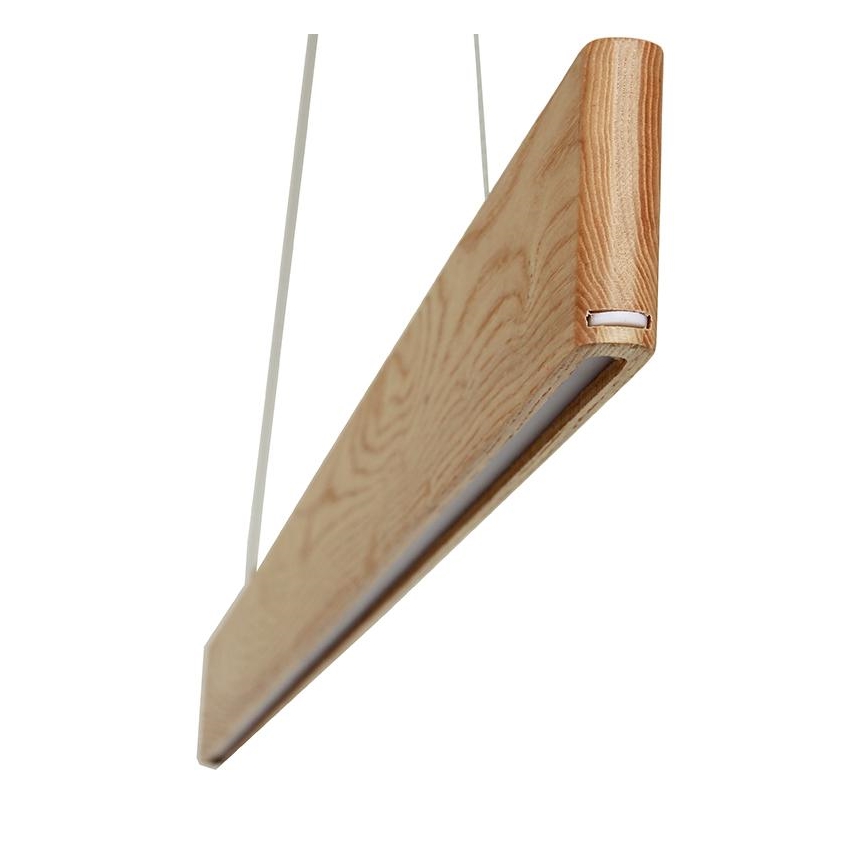 LED Żyrandol na lince LED/22W/230V 4000K 120 cm popiół/solidne drewno