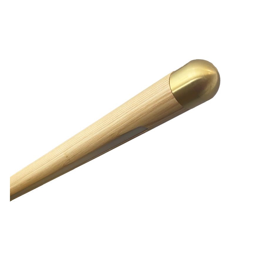 LED Żyrandol na lince LED/22W/230V 4000K 120 cm popiół/solidne drewno