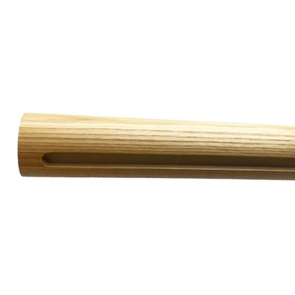 LED Żyrandol na lince LED/22W/230V 4000K 120 cm popiół/solidne drewno