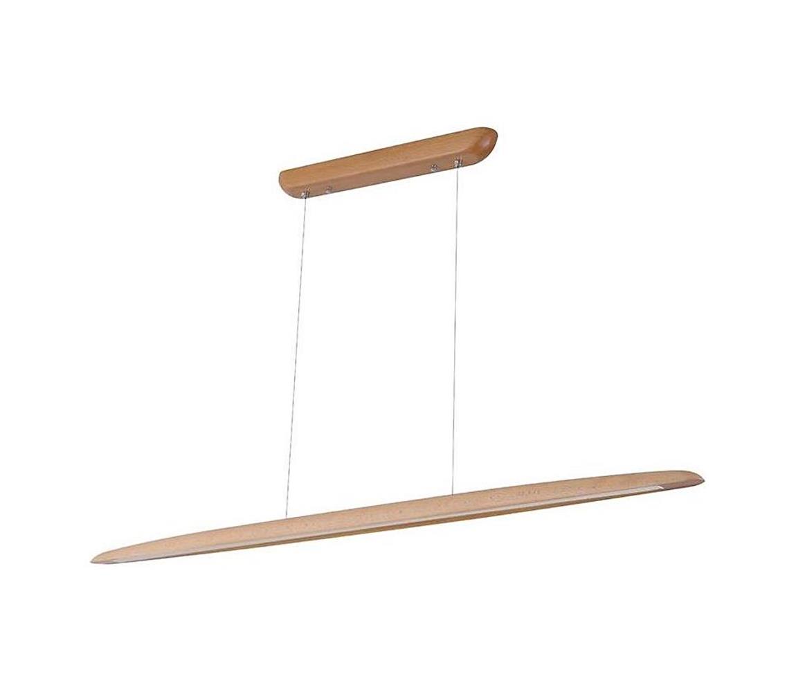 LED Żyrandol na lince LED/22W/230V 4000K 130 cm buk/solidne drewno
