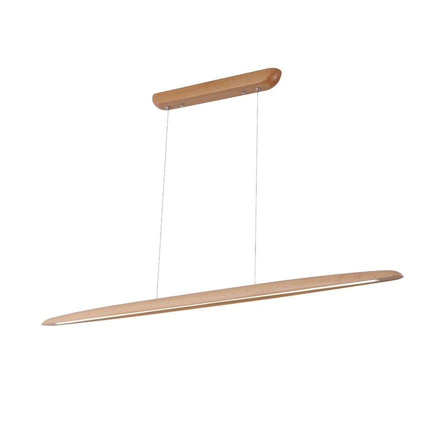 LED Żyrandol na lince LED/22W/230V 4000K 130 cm buk/solidne drewno