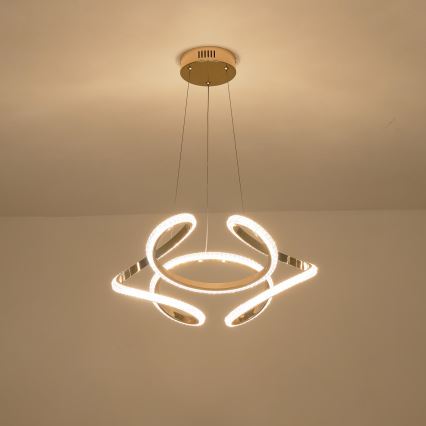 LED Żyrandol na lince LED/24W/230V 3000K 50x120 cm