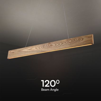 LED Żyrandol na lince LED/24W/230V 3000K brązowy